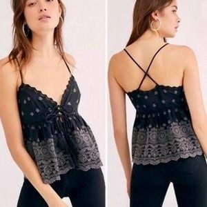 Free People Jenna Embroidered Camisole